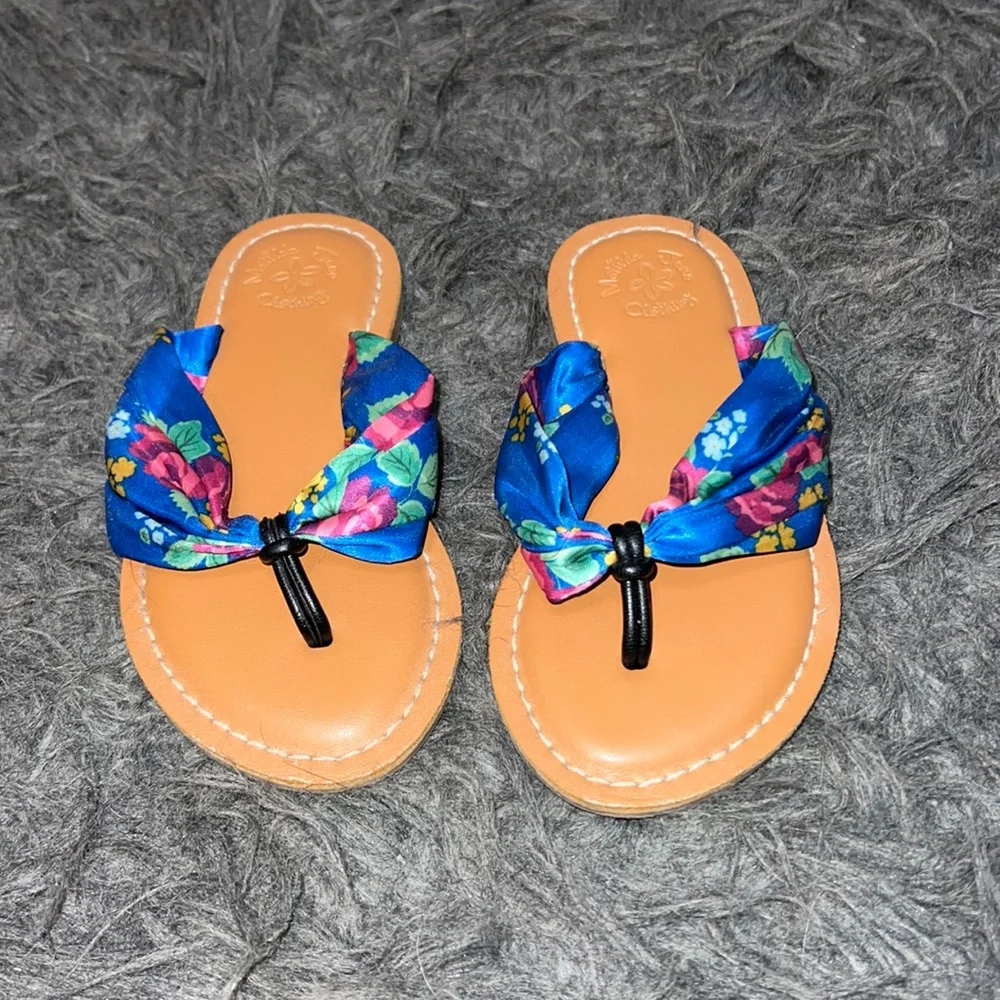 Girls flip flops , sandals, Matilda Jane Clothing brand, size 11.5